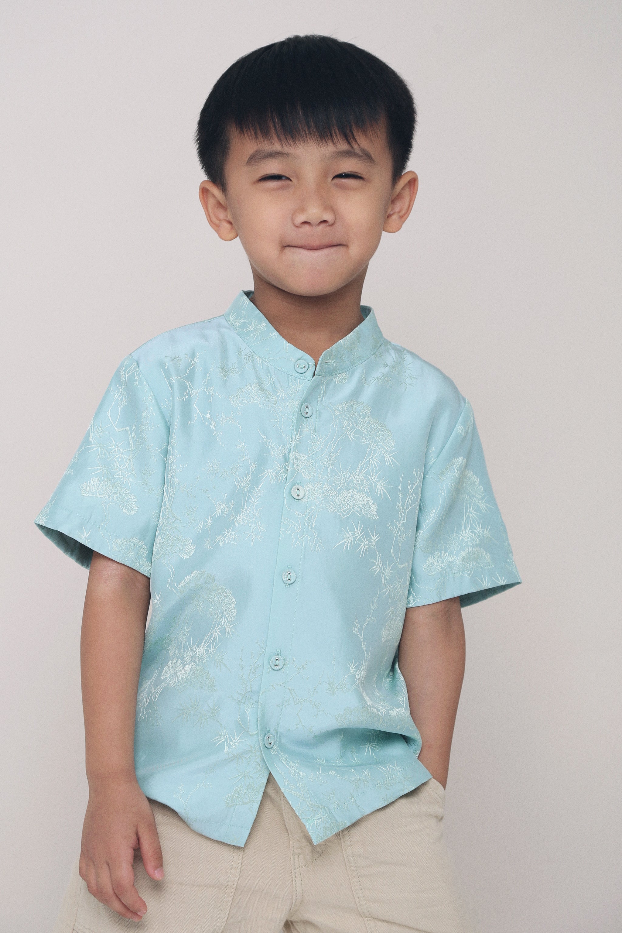 CNY MINI Noah Oriental Shirt Sage