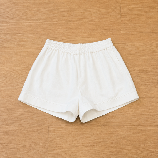 Leisure Club Boxy Shorts White