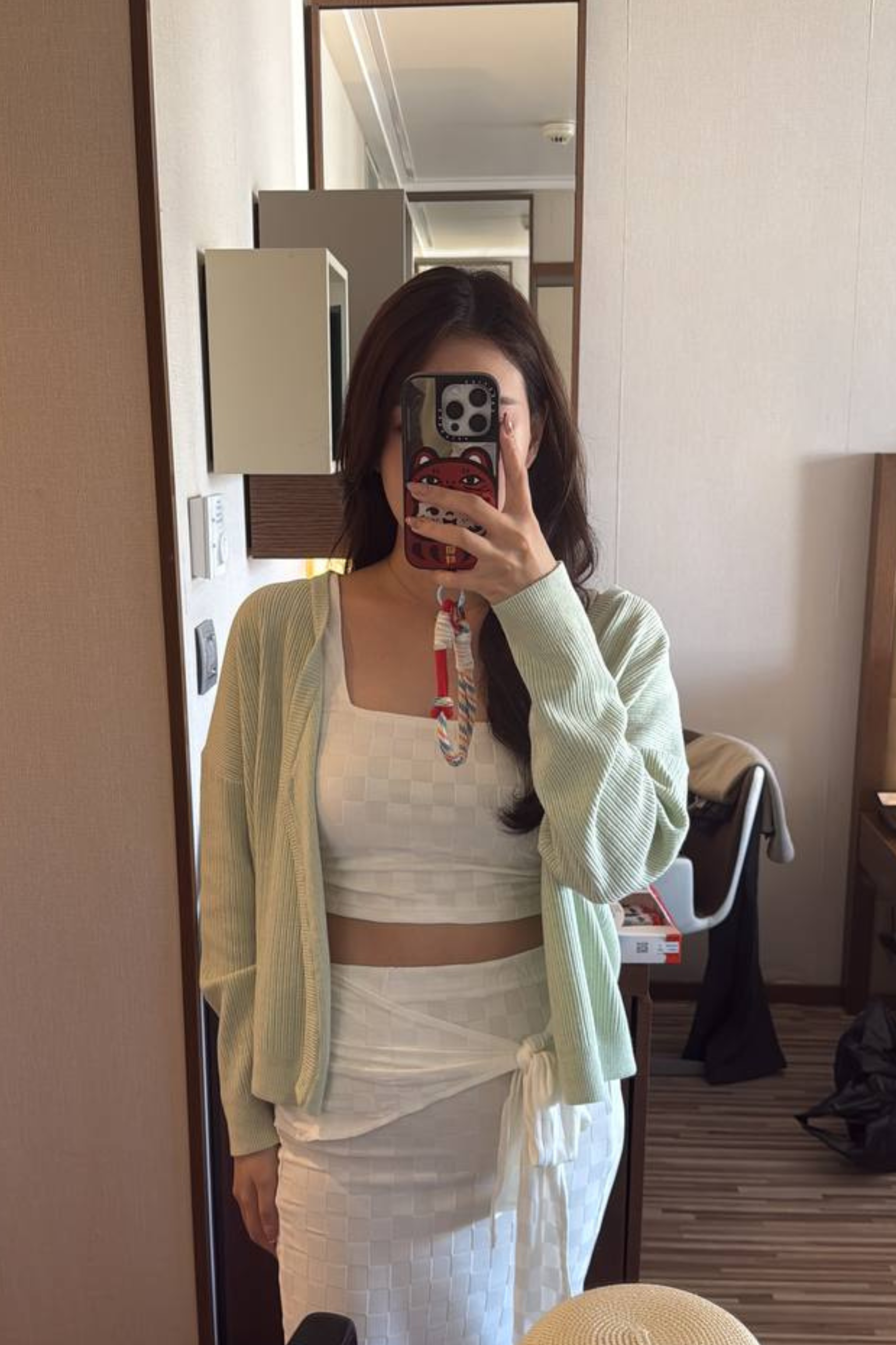 Justine Oversized Knit Cardigan Apple Mint (Restock)