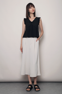 City Pleat Culottes Cream (Backorder)