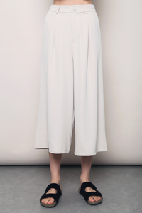 City Pleat Culottes Cream (Backorder)
