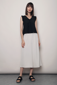 City Pleat Culottes Cream (Backorder)