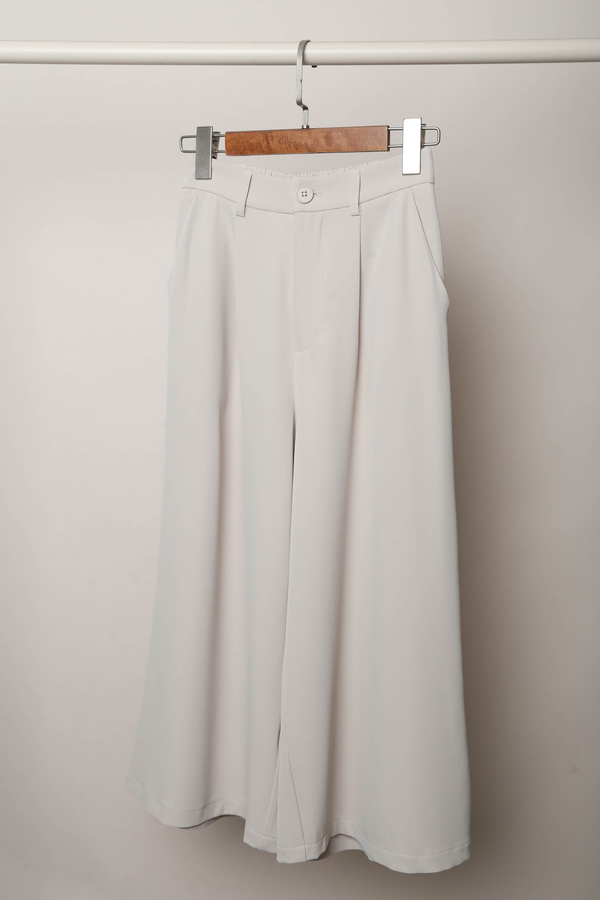 City Pleat Culottes Cream