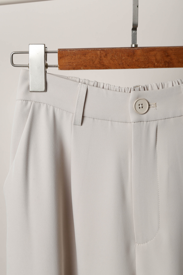 City Pleat Culottes Cream
