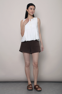 Claremont Pintuck Top White (Restock)