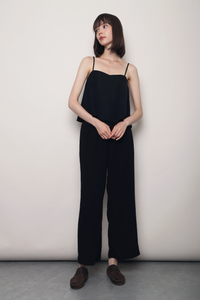 Clover Heart Strappy Top Black