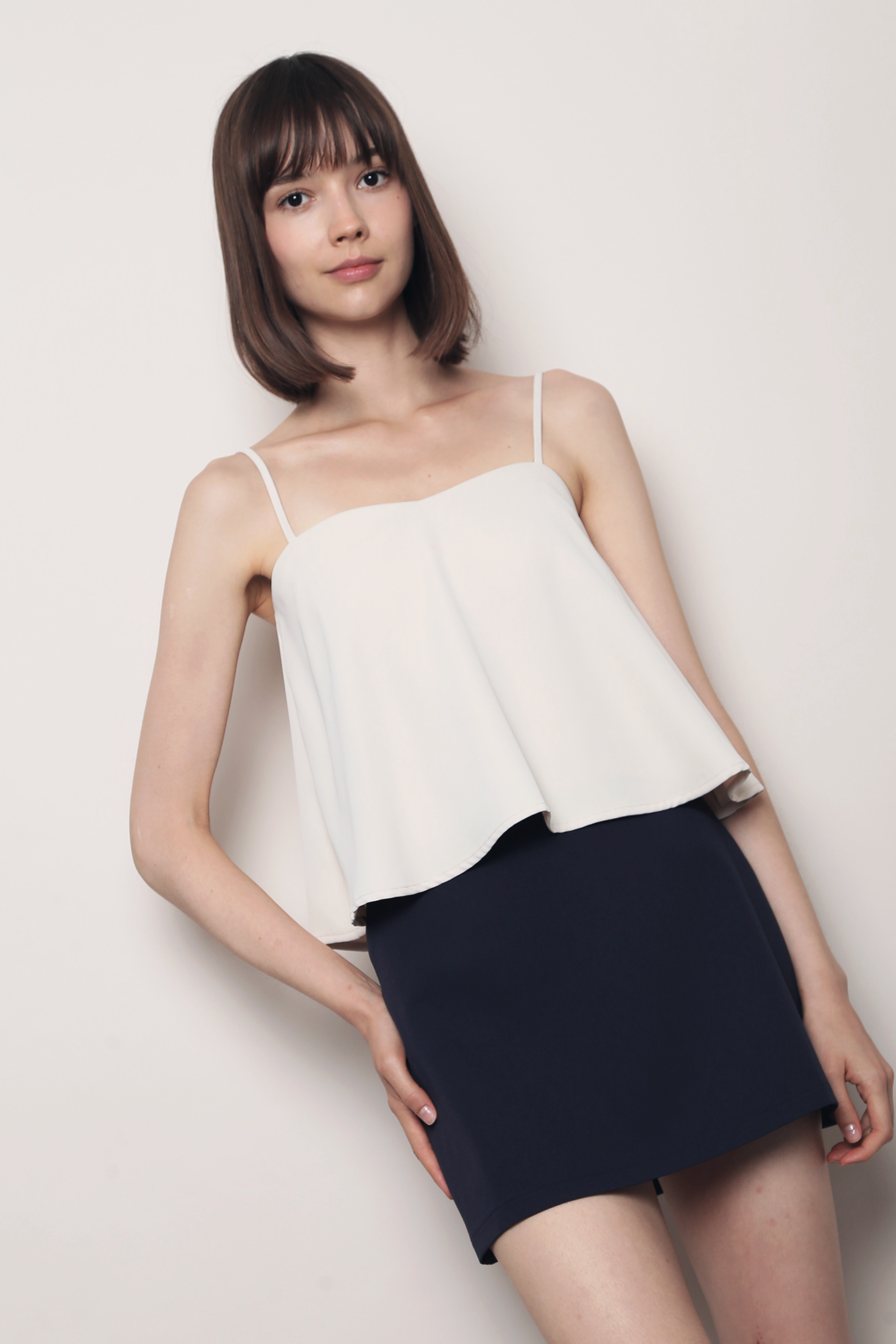 Clover Heart Strappy Top Cream