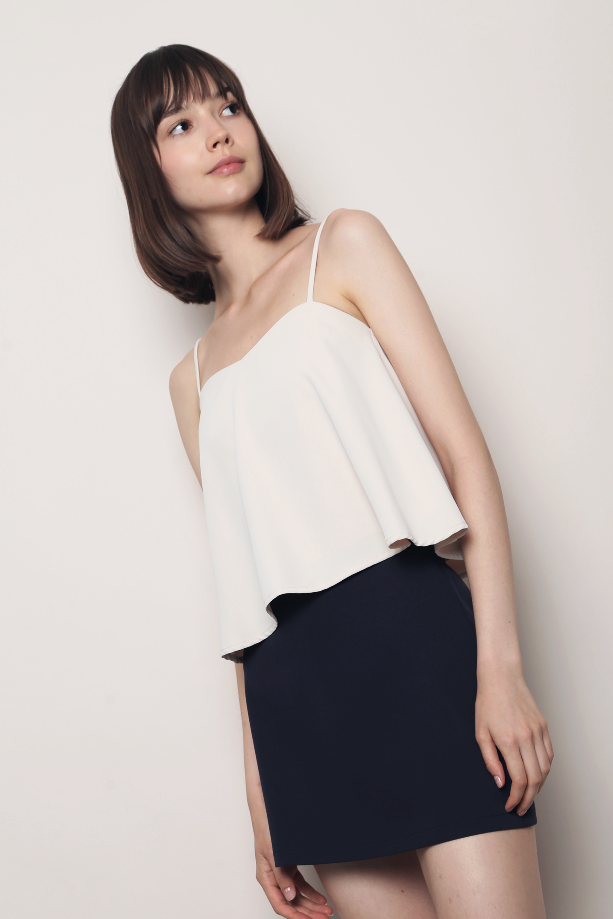Clover Heart Strappy Top Cream