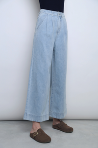 Coastline Pleat Denim Jeans
