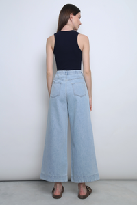 Coastline Pleat Denim Jeans