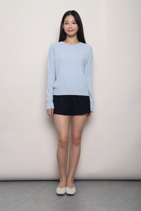 (Premium) Countryside Cable Knit Sweater Light Blue (Backorder)