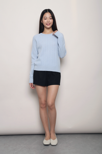 (Premium) Countryside Cable Knit Sweater Light Blue (Backorder)