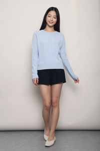 (Premium) Countryside Cable Knit Sweater Light Blue (Backorder)