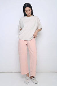 Off Duty Barrel Pants Powder Blush
