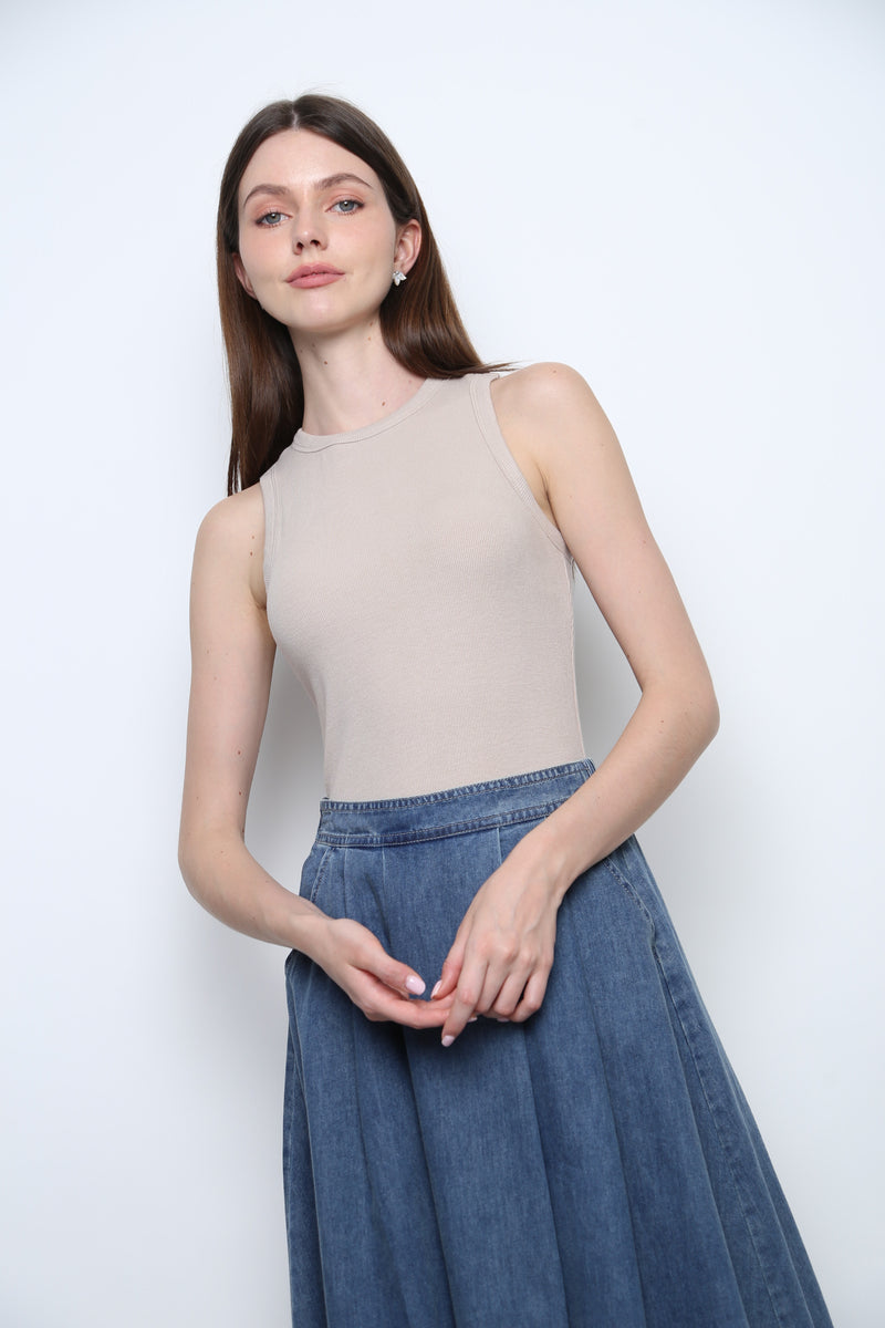 Snoozie Padded Tank Oat Ash (Restock)