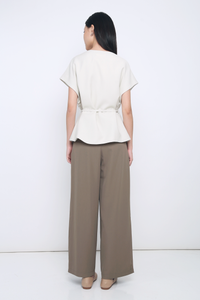 Dawn Kimono Wrap Blouse Cream