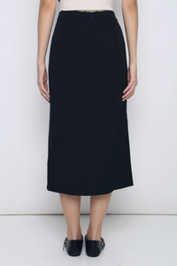 Desk To Dinner Slit Skirt Black (Restock)