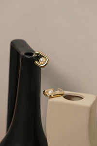 Pearl in Frame Earring