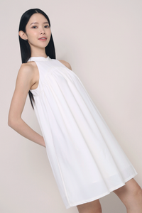 Emmeline Oriental Collar Dress Ivory