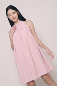 Emmeline Oriental Collar Dress Blush Pink