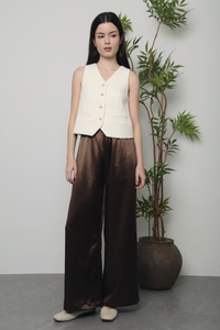 Enchanted Tweed Vest Top Ivory