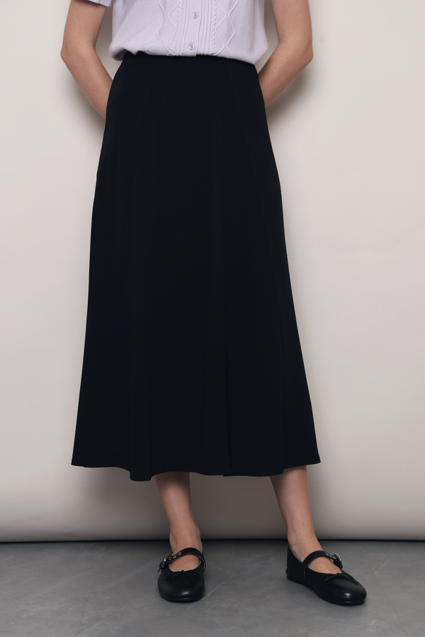 Fifth Avenue Panel Skirt Black