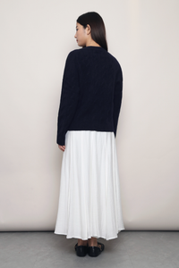Fireside Cable Knit Pullover Midnight Navy (Backorder)