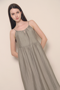 Freya Keyhole Midi Dress Olive