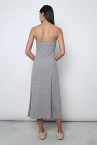 Frolick Strappy Midi Dress Heather Grey