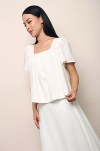 Galerie Ruche Flutter Top Ivory (Restock III)
