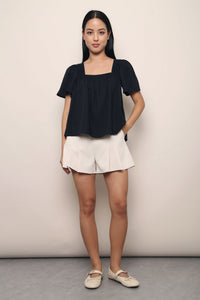 Galerie Ruche Flutter Top Navy (Restock III)