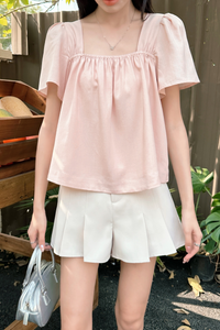 Galerie Ruche Flutter Top Blush Pink (Backorder III)