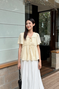 Gathered Dreams Blouse Daffodil Yellow