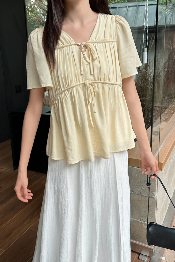 Gathered Dreams Blouse Daffodil Yellow