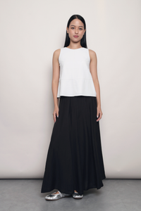 Good Form Panelled Sleeveless Blouse White