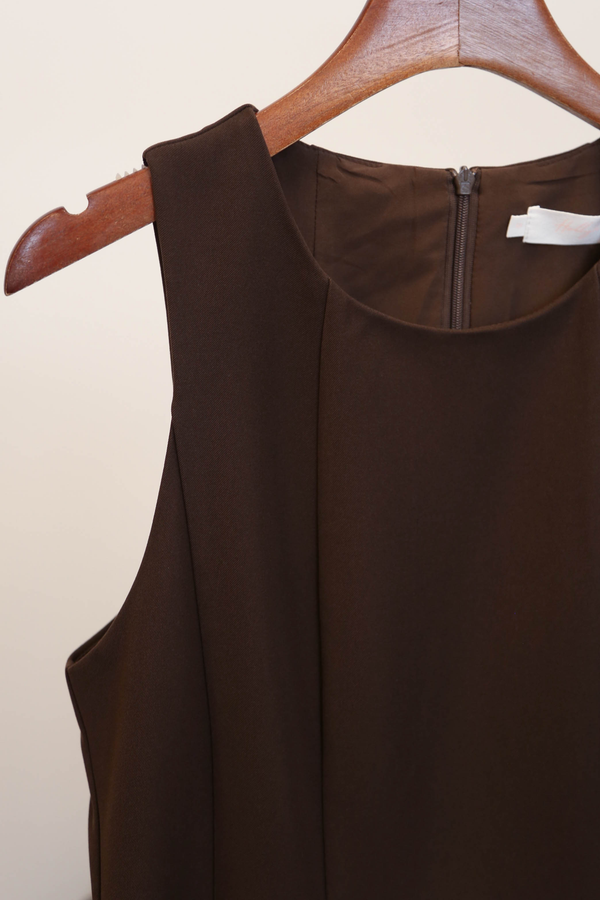 Grace in Motion Swing Dress Brown