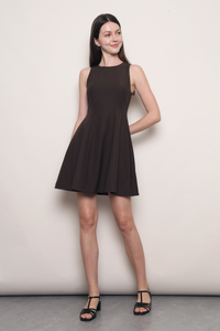 Grace in Motion Swing Dress Brown