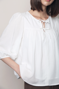 Heather Hill Shift Blouse White