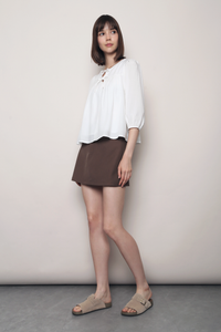 Heather Hill Shift Blouse White