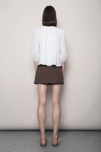 Heather Hill Shift Blouse White