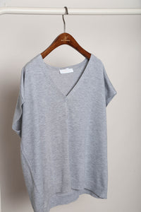 Morning Mist Button Down Knit Grey