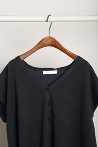 Morning Mist Button Down Knit Navy