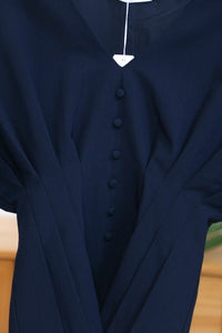Kyoto Waist Blouse Navy