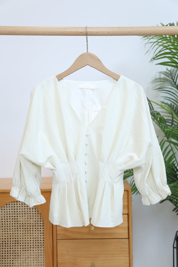 Kyoto Waist Blouse Ivory