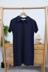 Ace Line Polo Dress Navy