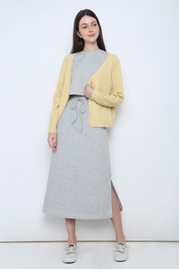 Justine Oversized Knit Cardigan Butter Yellow (Restock)