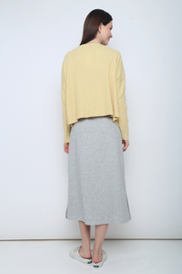 Justine Oversized Knit Cardigan Butter Yellow (Restock)