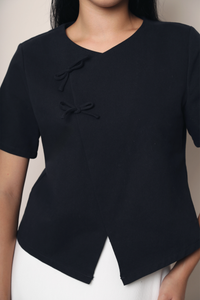 Lee Twin Knot Blouse Navy