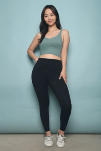 Leslle Long Bra Top Sage