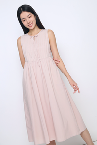 Freesia Pintuck Midaxi Dress Blush